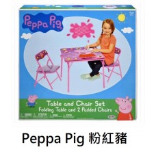 現貨: 小朋友可摺桌椅套裝 Peppa pig 粉紅豬