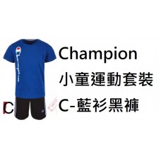 6中: Champion 小童運動套裝 C-藍衫黑褲