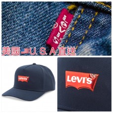 9底: Levis 3D立體紅色LOGO帽 (藍色)
