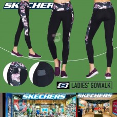 6底: Skechers 女裝花邊貼身運動褲 (黑色)