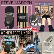 現貨: Steve Madden 1套10對女裝防滑船襪 (顏色隨機)