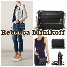 11底: Rebecca Minkoff 斜挎長帶包包 (黑色)