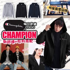 2底: Champion Full Zip 全拉鍊連帽外套 (黑色)