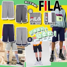 4底: FILA 2件裝中童短褲 (深藍+淺灰)