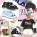 8底: FILA 花紋涼鞋 (黑色)