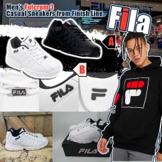 6底: FILA Fulcrum 3 Casual 男裝波鞋 (黑色)