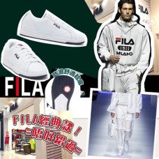 7中: FILA 男裝小白鞋