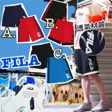 9中: FILA 2件裝中童運動短褲 (黑色+藍色)