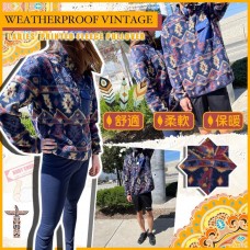7中: Weatherproof Vintage 休閒衛衣外套 (藍色彩花紋)