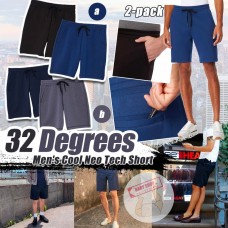8中: 32 Degrees Cool 2條裝男裝短褲 (黑色+藍色)