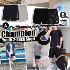 12月初: Champion Youth 2件裝中童短褲 (黑色+迷彩)