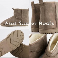 10中: ASOS Slipper Booties 毛毛靴 (啡色)