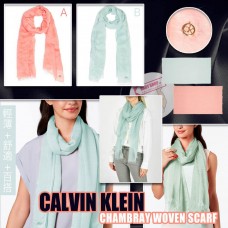 11中: Calvin Klein Chambray Woven 圍巾