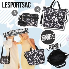 12月初: LeSportsac 黑白灰蝴蝶花包包