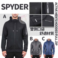 12底: SPYDER 男裝衛衣外套 (黑色)