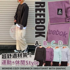 3中: Reebok Cozy Crewneck 女裝長袖上衣 (黑色)