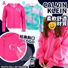 3中: Calvin Klein 中童棉料外套 (粉紅色)