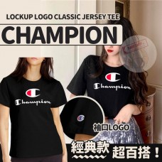 3中: Champion Lockup LOGO 男裝短袖上衣 (黑色)