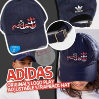 3中: Adidas Logo Play 帽子 (深藍色)