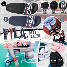 8中: FILA Slide 男裝拖鞋 (黑色)