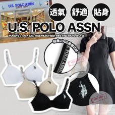 7底: U.S. POLO ASSN Tag-Free 3件運動內衣套裝