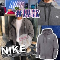 7底: NIKE Full-Zip 男裝衛衣外套 (灰色)