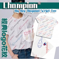 8中: Champion Diagonal Script 中童上衣 (白色)
