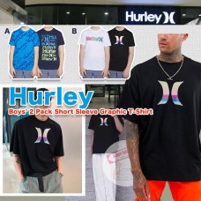 9底: Hurley #10123 中童短袖上衣 (白色+黑色)