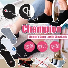 現貨: Champion #10623 女裝短襪 (6對裝-黑白灰)