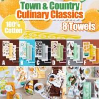 現貨: Town & Country Culinary 4件毛巾套裝 (顏色隨機)