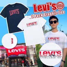 4月初: Levis #10658 中童短袖上衣 (藍色+白色)
