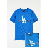 3底: MLB #11029 LA 男裝短袖上衣 (藍色)