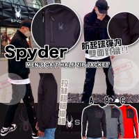 3底: SPYDER #11037 男裝拉鏈衛衣 (黑色)