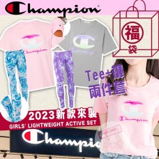 4中: Champion #11039 女童套裝 (灰色+紫色)