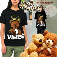 7中: Civil Teddy #11679 熊仔短袖上衣 (黑色)