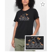 6底: Adidas #11689 女裝短袖上衣 (黑色)